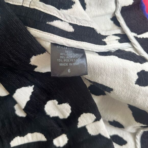 Adam Lippes Black White Spotted Pattern Jacquard Mini Skirt - Picture 4 of 9